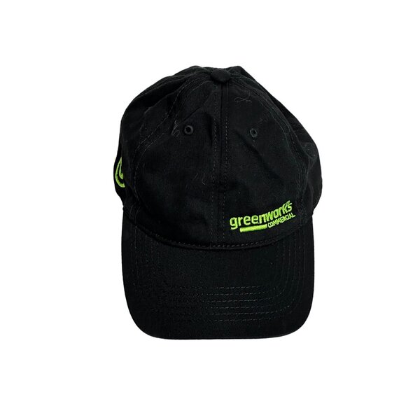 Greenworks Commercial Tools Black Logo Baseball Cap Hat Adjustable - Picture 4 of 6